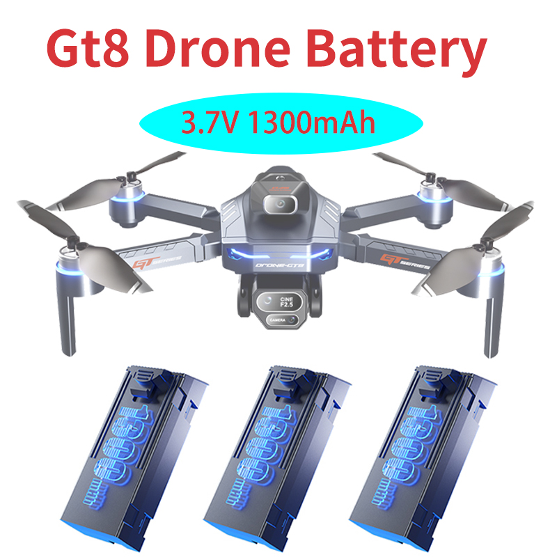 Drone Ae Rc - ต้นฉบับ 3.7V 1300mAh GT8 Drone แบตเตอรี่หน้าจอ