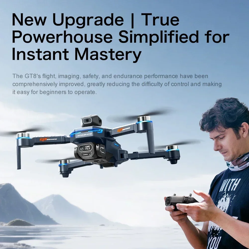 Drone 4K HD GT8 กล้องหลีกเลี่ย - Drone Ae Rc บทวิจารณ์และราคา