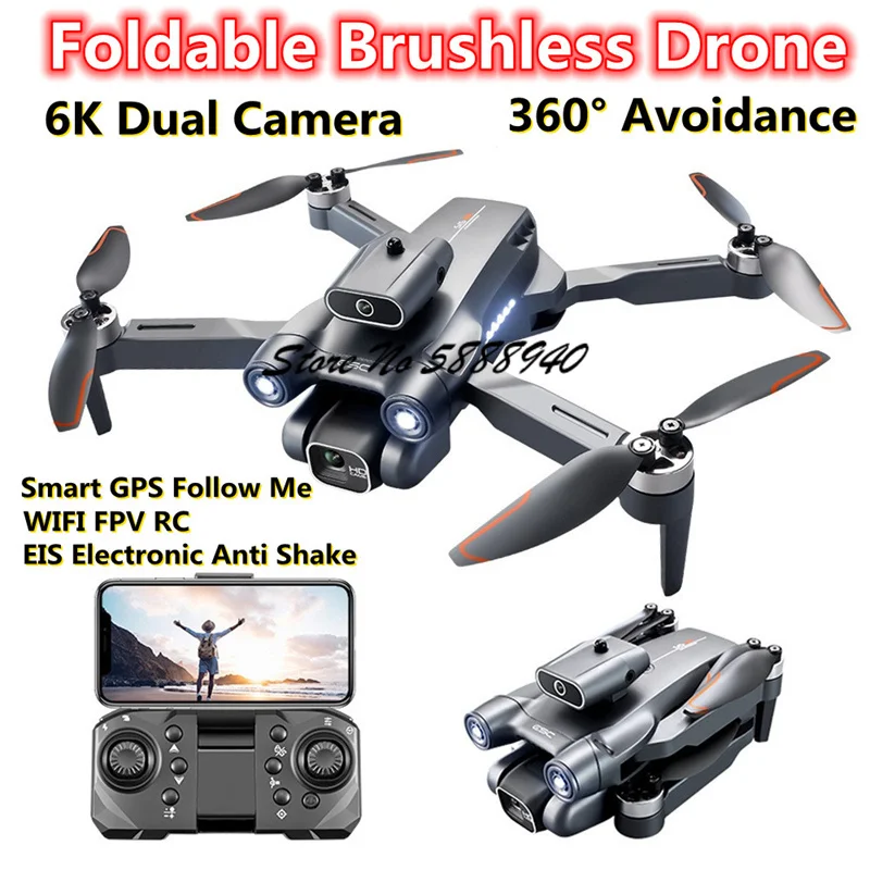 โดรนบังคับวิทยุแบบพับได้ 6K Op - Drone S1S Rc Quadcopter บทวิจารณ์และราคา